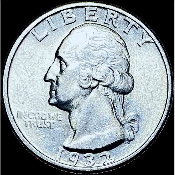 1932 Silver Washington Quarter GEM BU