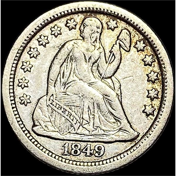 1849-O Silver Seated Liberty Dime CLOSELY UNCIRCULATED