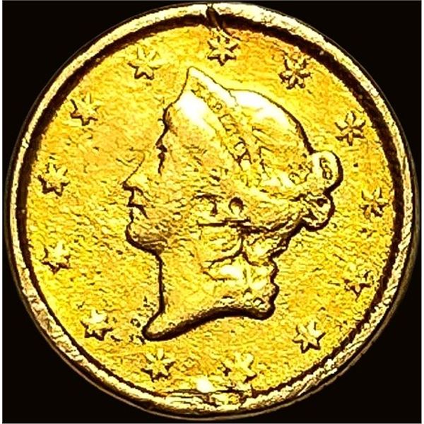 1852 Gold Liberty Head $1 Type 1 LIGHTLY CIRCULATED