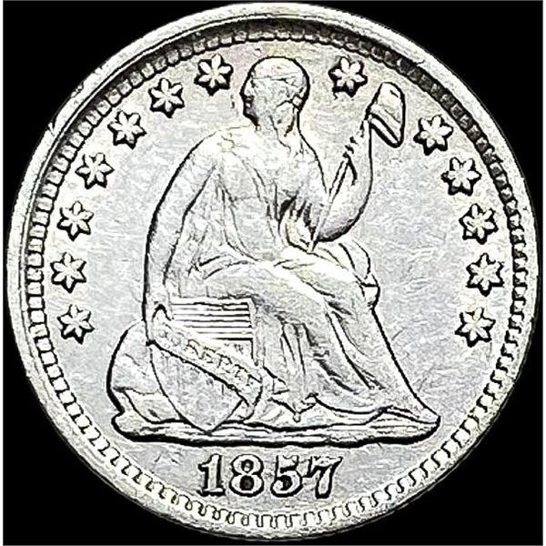 1857 Seated Liberty Half Dime CLOSELY UNCIRCULATED