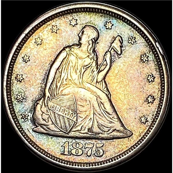 1875-S Silver Twenty Cents Piece CLOSELY UNCIRCULATED