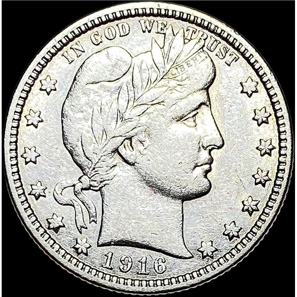 1916 Barber Silver Quarter CLOSELY UNCIRCULATED
