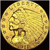 Image 1 : 1911 Indian Head Gold $2.50 Quarter Eagle CLOSELY UNCIRCULATED