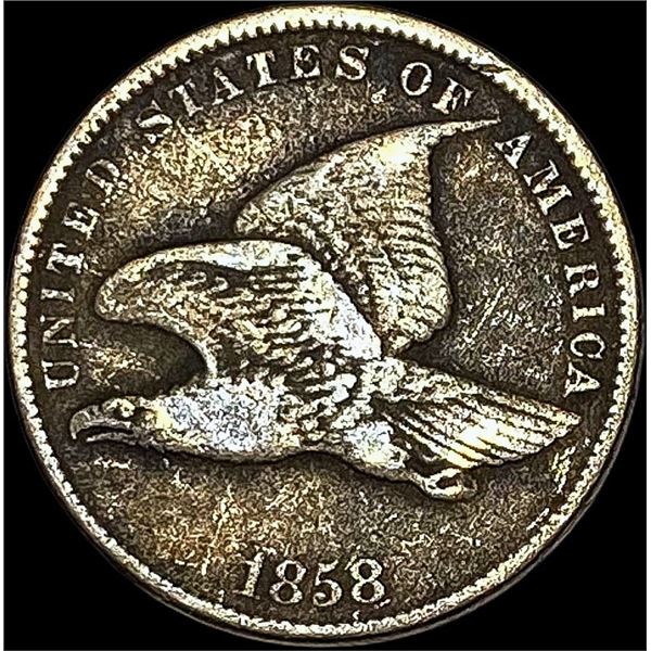 1858 Copper-Nickel Flying Eagle Cent LIGHTLY CIRCULATED