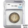 Image 1 : 1940 50C Walking Liberty Half ICG MS64