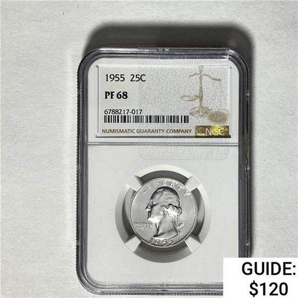 1955 Washington Silver Quarter NCG PF68