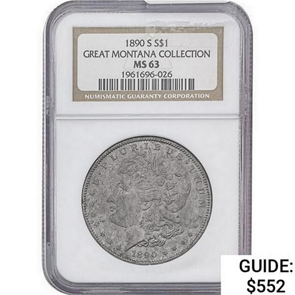 1890-S Morgan Silver Dollar NGC MS63