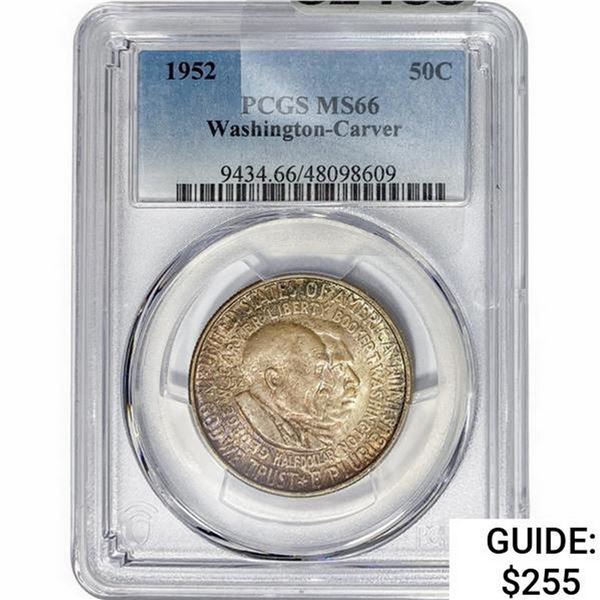 1952 Washington Carver Half Dollar PCGS MS66