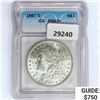 Image 1 : 1887-O Morgan Silver Dollar ICG MS63+