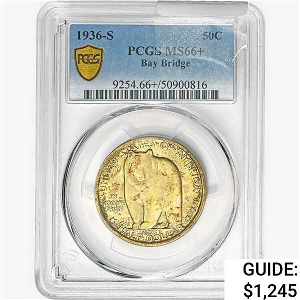 1936-S Bay Bridge Half Dollar PCGS MS66+