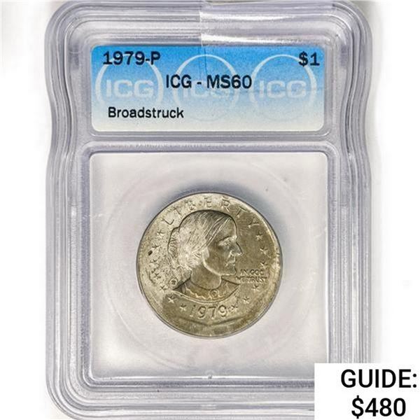 1979-P Susan B Anthony $1 ICG MS60 Broadstruck