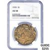 1935 $1 Peace Dollar NGC AU58