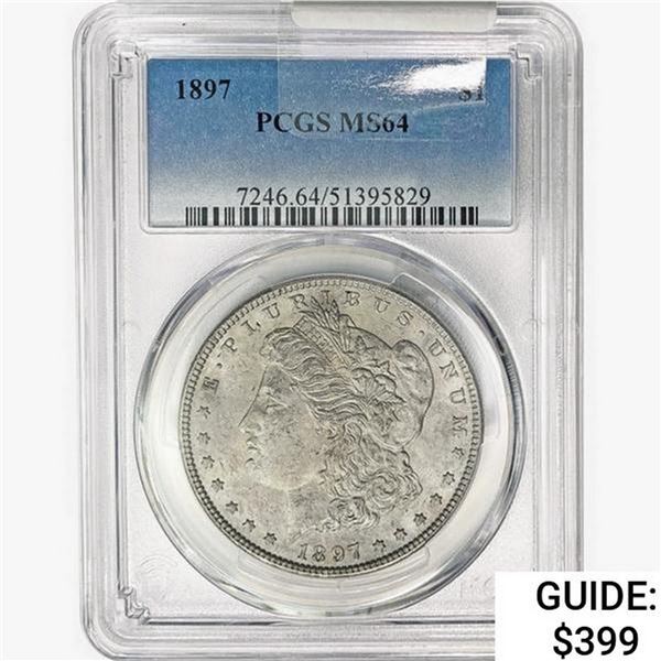 1897 Morgan Silver Dollar PCGS MS64