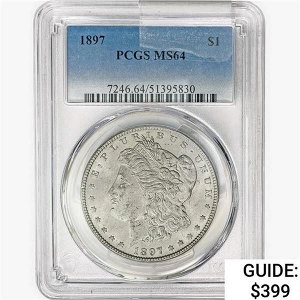 1897 Morgan Silver Dollar PCGS MS64