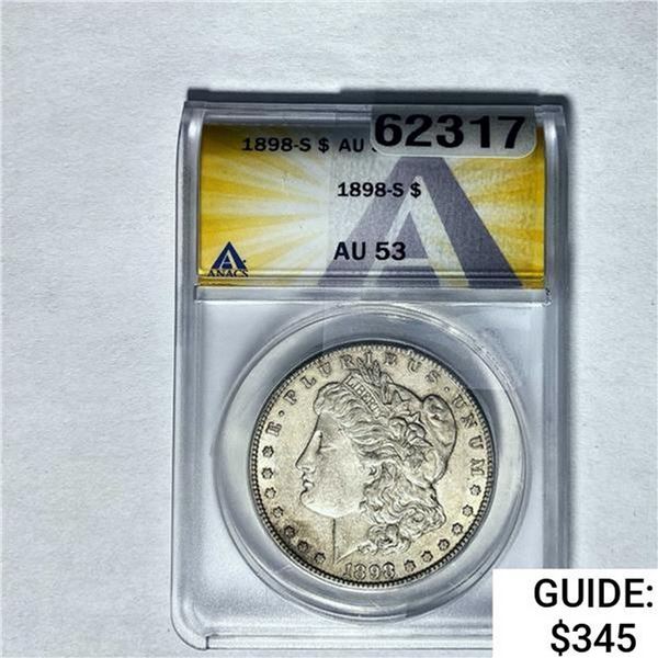 1898-S Morgan Silver Dollar ANACS AU53