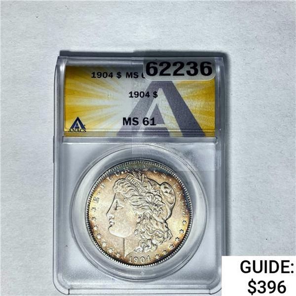 1904 Morgan Silver Dollar ANACS MS61