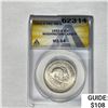 Image 1 : 1953-S Wash Carv Half Dollar ANACS MS64