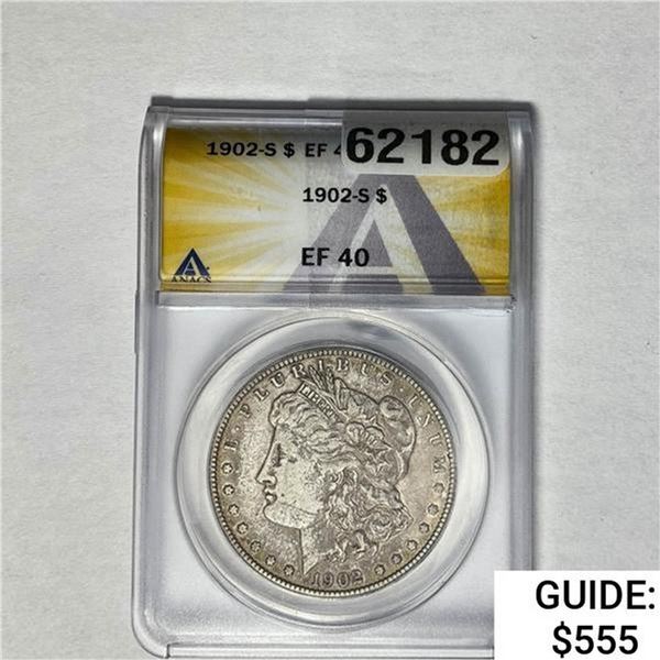 1902-S Morgan Silver Dollar ANACS EF40