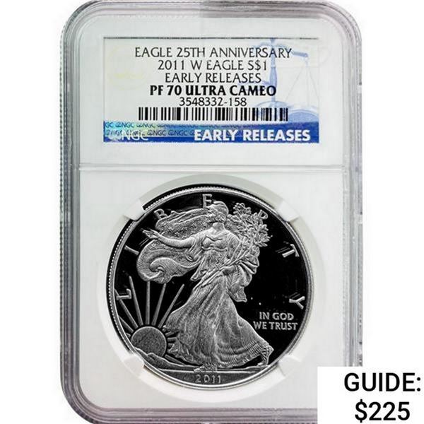 2011 $1 Silver Eagle NGC PF70 ULTRA CAMEO