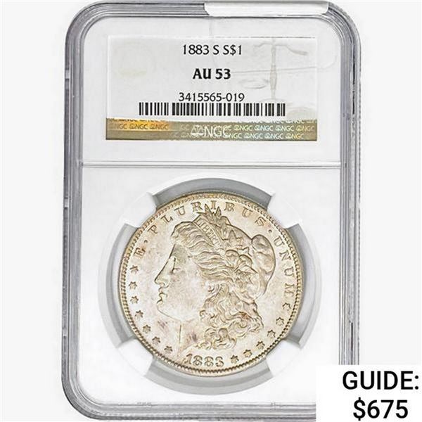 1883-S Morgan Silver Dollar NGC AU53