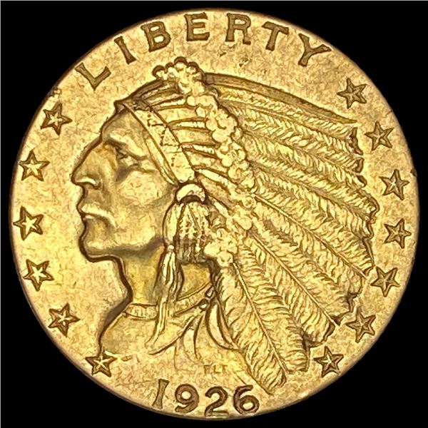 1926 Indian Head Gold $2.50 Quarter Eagle CLOSELY UNCIRCULATED
