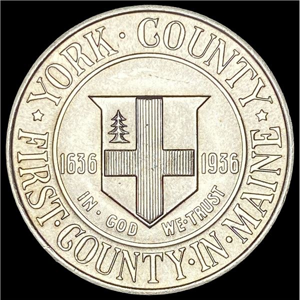 1936 Silver York County Half Dollar GEM BU