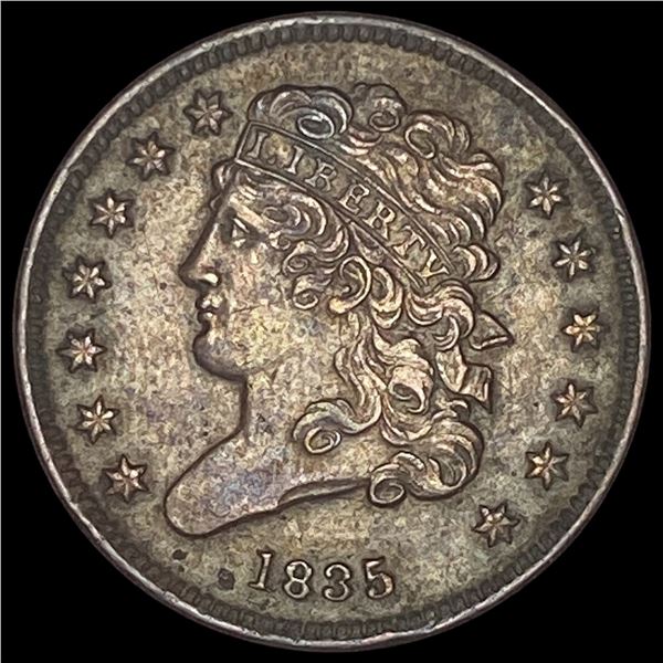 1835 Copper Half Cent CLOSELY UNCIRCULATED