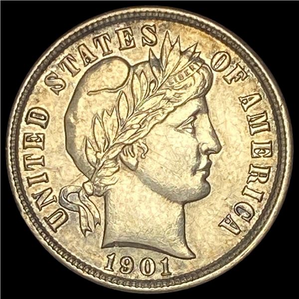 1901 Barber Dime UNCIRCULATED