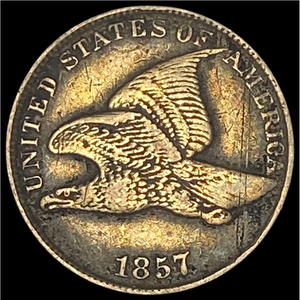 1857 Flying Eagle Cent NEARLY UNCIRCULATED