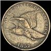 1857 Copper-Nickel Flying Eagle Cent NEARLY UNCIRCULATED