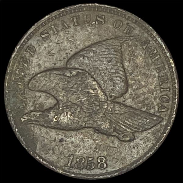 1858 Copper-Nickel Flying Eagle Cent LIGHTLY CIRCULATED