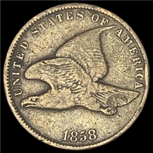 1858 Copper-Nickel Flying Eagle Cent LIGHTLY CIRCULATED