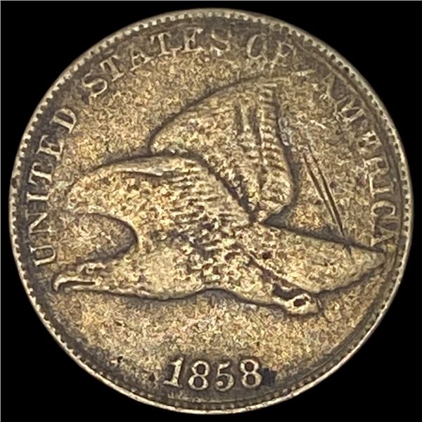 1858 Copper-Nickel Flying Eagle Cent LIGHTLY CIRCULATED