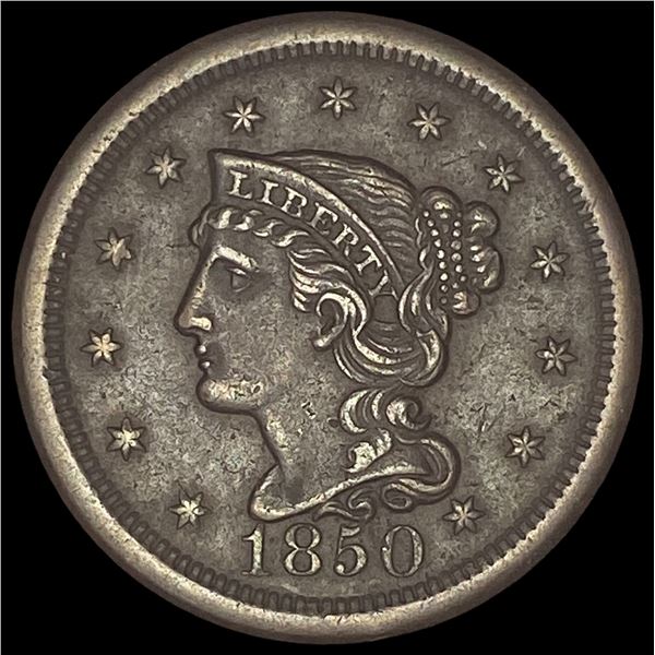 1850 Braided Hair Large Cent UNCIRCULATED