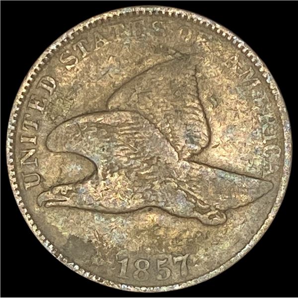 1857 Copper-Nickel Flying Eagle Cent LIGHTLY CIRCULATED