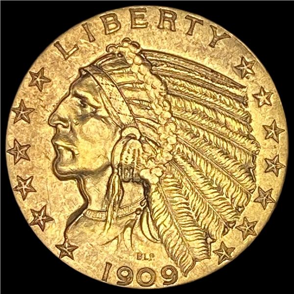 1909-D Indian Head Half Eagle $5 Gold UNCIRCULATED