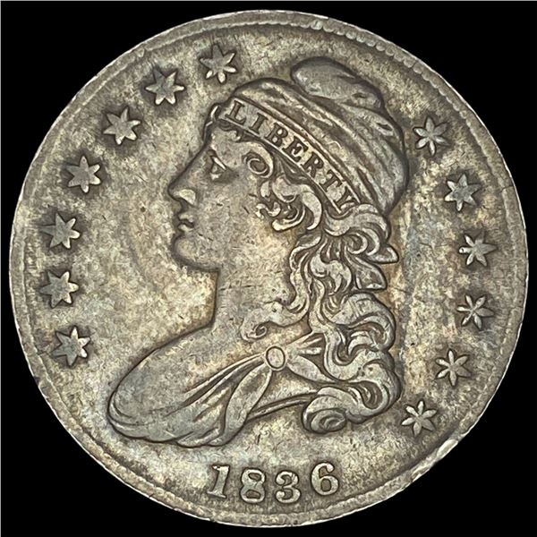 1836 Capped Bust Half Dollar NEARLY UNCIRCULATED