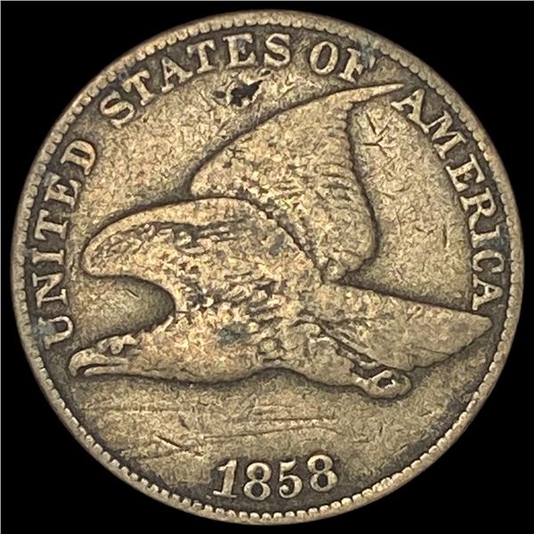 1858 Copper-Nickel Flying Eagle Cent LIGHTLY CIRCULATED