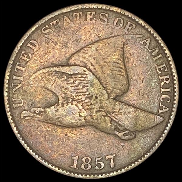 1857 Copper-Nickel Flying Eagle Cent LIGHTLY CIRCULATED