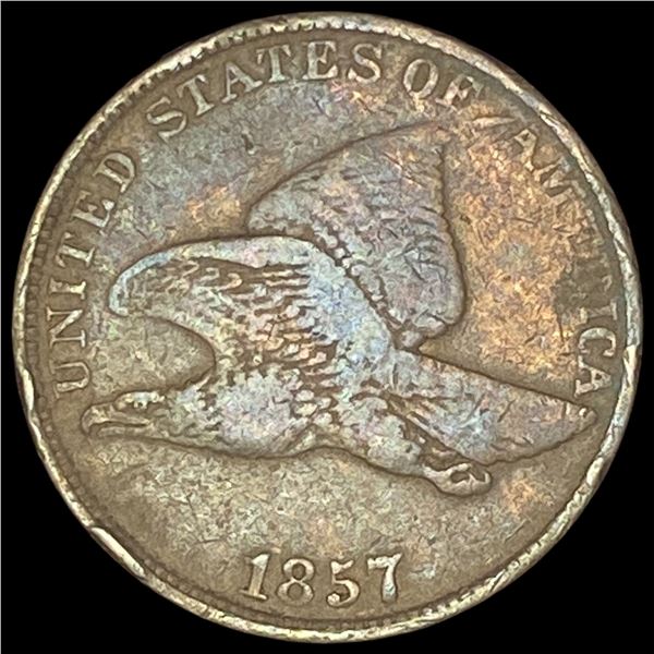 1857 Flying Eagle Cent NEARLY UNCIRCULATED