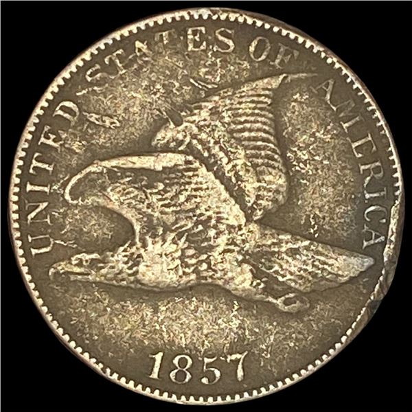 1857 Flying Eagle Cent NEARLY UNCIRCULATED