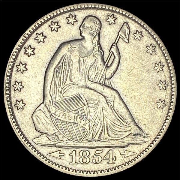 1854 Arrows Seated Liberty Half Dollar UNCIRCULATED