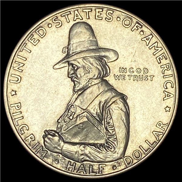 1920 Silver Pilgrim Half Dollar CHOICE BU