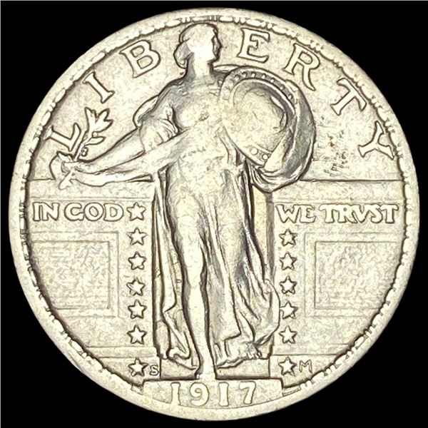 1917-S Silver Standing Liberty Quarter CLOSELY UNCIRCULATED