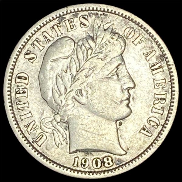 1908-S Silver Barber Dime CLOSELY UNCIRCULATED