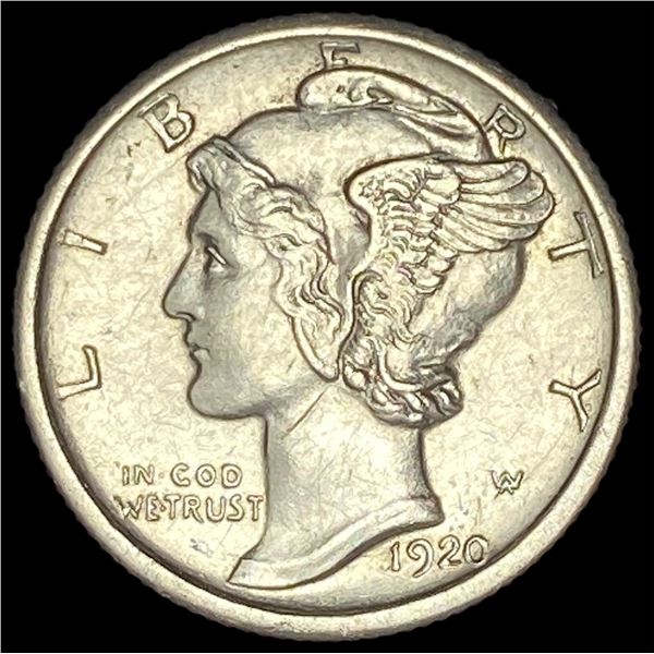 1920-S Silver Mercury Dime FSB UNCIRCULATED