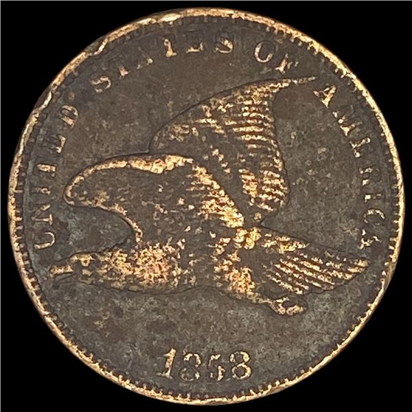 1858 Copper-Nickel Flying Eagle Cent LIGHTLY CIRCULATED