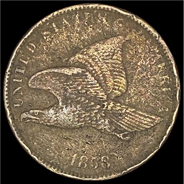 1858 Copper-Nickel Flying Eagle Cent LIGHTLY CIRCULATED