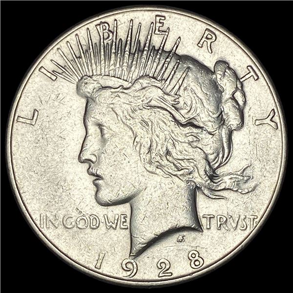 1928 Silver Peace Dollar CLOSELY UNCIRCULATED