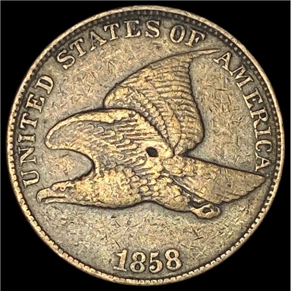 1858 Copper-Nickel Flying Eagle Cent LIGHTLY CIRCULATED